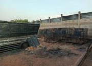 Gudang Diduga Tempat Penimbunan BBM Ilegal di Natar Terbakar