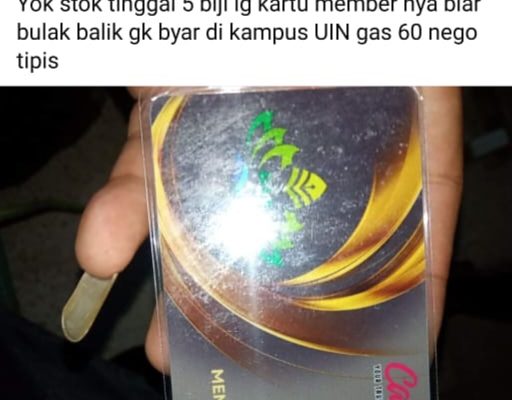 Kartu E-Parkir UIN Raden Intan Lampung Dijual Secara Ilegal di Medsos