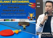 Tournament Tenis Meja Pemuda Cup V Lampung 2025 Digelar, Ketuplak Ucap Terimakasih Kepada Owner SCM Metro