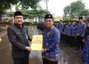 Diguyur Hujan Deras, Disdikbud Lampung Lantik 2.514 Guru Honorer Jadi PPPK