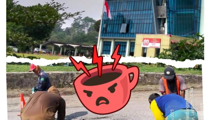BMBK Lampung Terindikasi Main Mata Dengan Penyedia Rehabilitasi Jalan Blambangan Umpu 