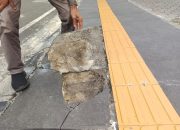 Baru Diperbaiki, Proyek Trotoar Amburadul