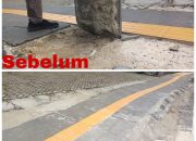 Trotoar di Jalan Dr. Susilo Baru Diperbaiki Setelah Disorot Media