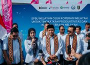 Wagub Lampung Dampingi Menkop Letakkan Batu Pertama SPBUN di Labuhan Maringgai