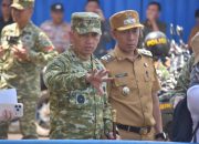 Danrem 043/Gatam Sambut Kunker Pangdam XXI/RI ke UPI Way Rarem 