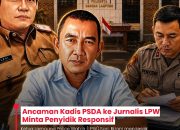 Ancaman Kadis PSDA ke Jurnalis LPW Minta Penyidik Responsif